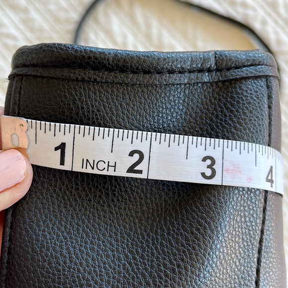 Black and leopard print cross body bag NWOT - Picture 3 of 5